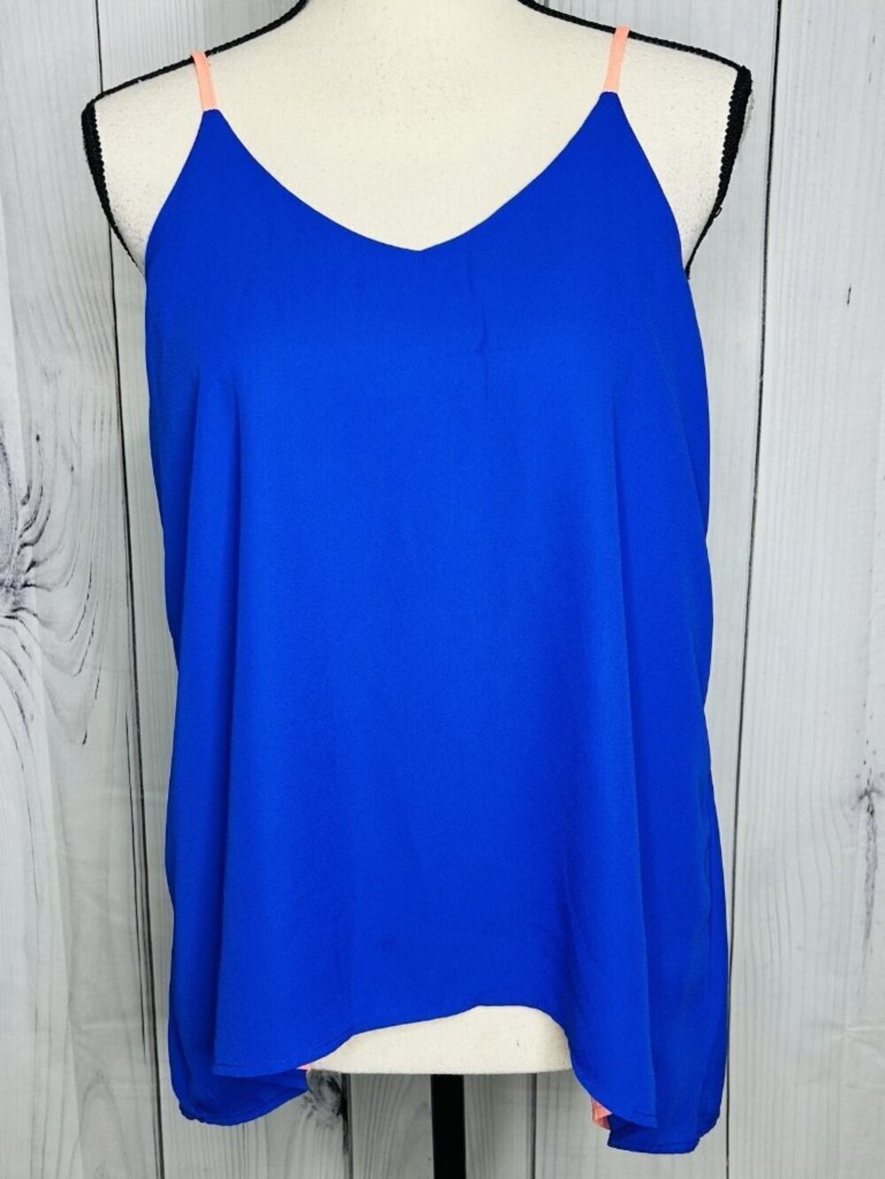 Blu Pepper Blue Camisole Spaghetti Strap Tank Sz M Feminine Boho